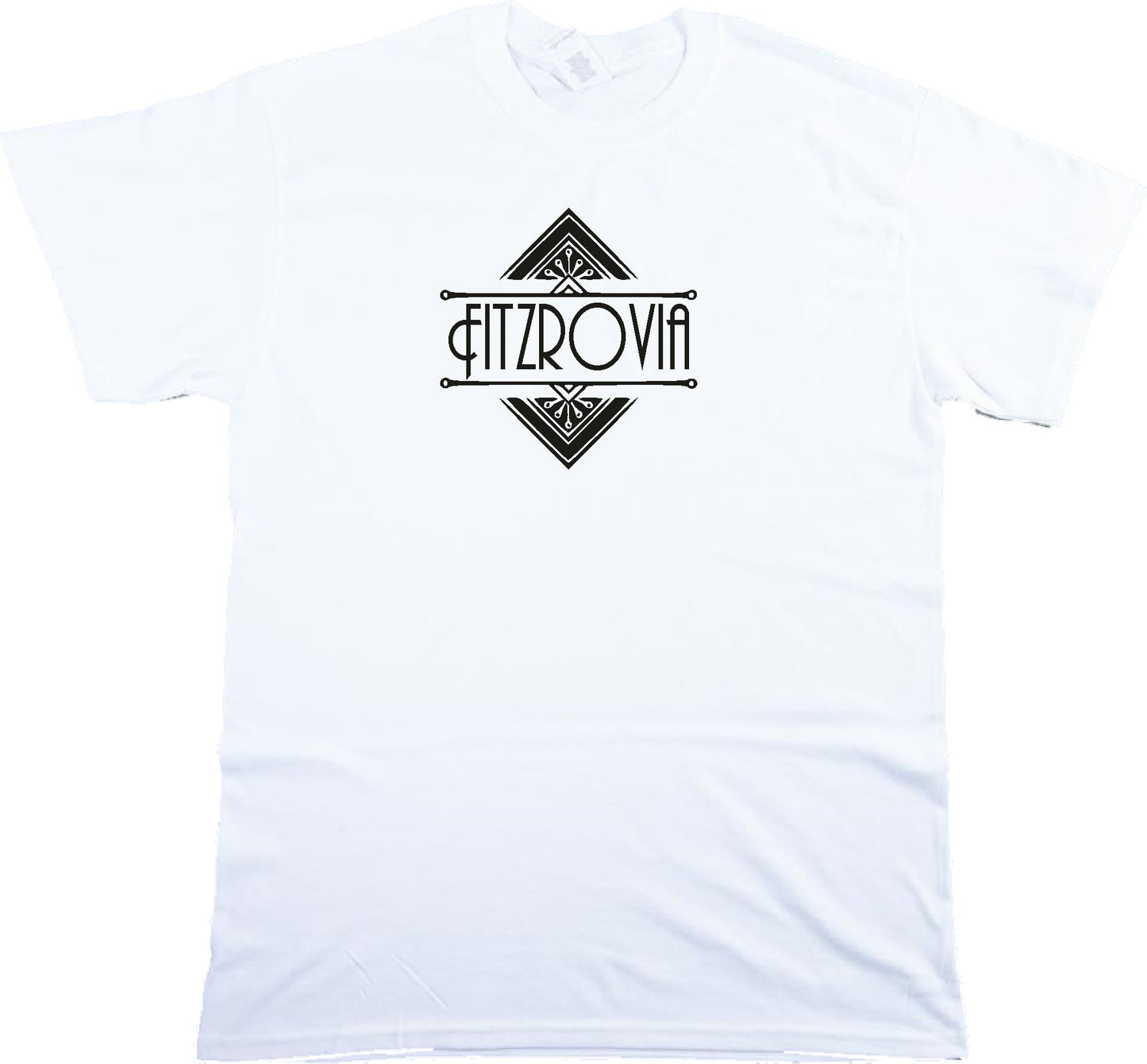 Fitzrovia T-Shirt - Art Deco Logo, London Souvenir, Various Colours