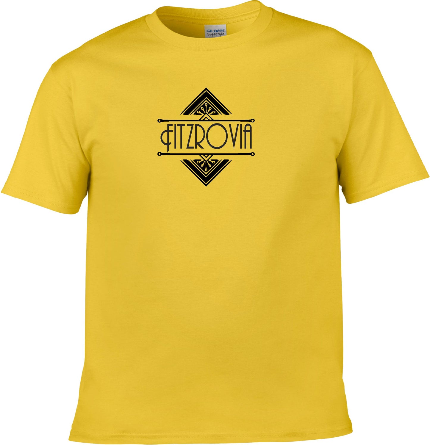 Fitzrovia T-Shirt - Art Deco Logo, London Souvenir, Various Colours