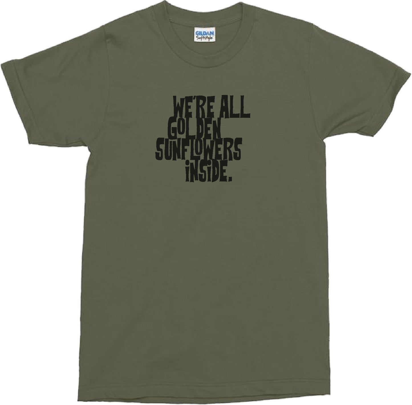 Allen Ginsberg 'Golden Sunflowers' Slogan T-Shirt - Literature, Various Colours