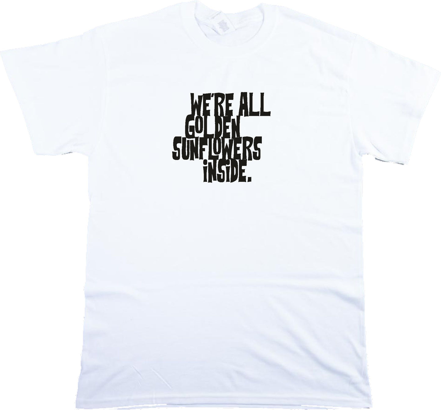 Allen Ginsberg 'Golden Sunflowers' Slogan T-Shirt - Literature, Various Colours