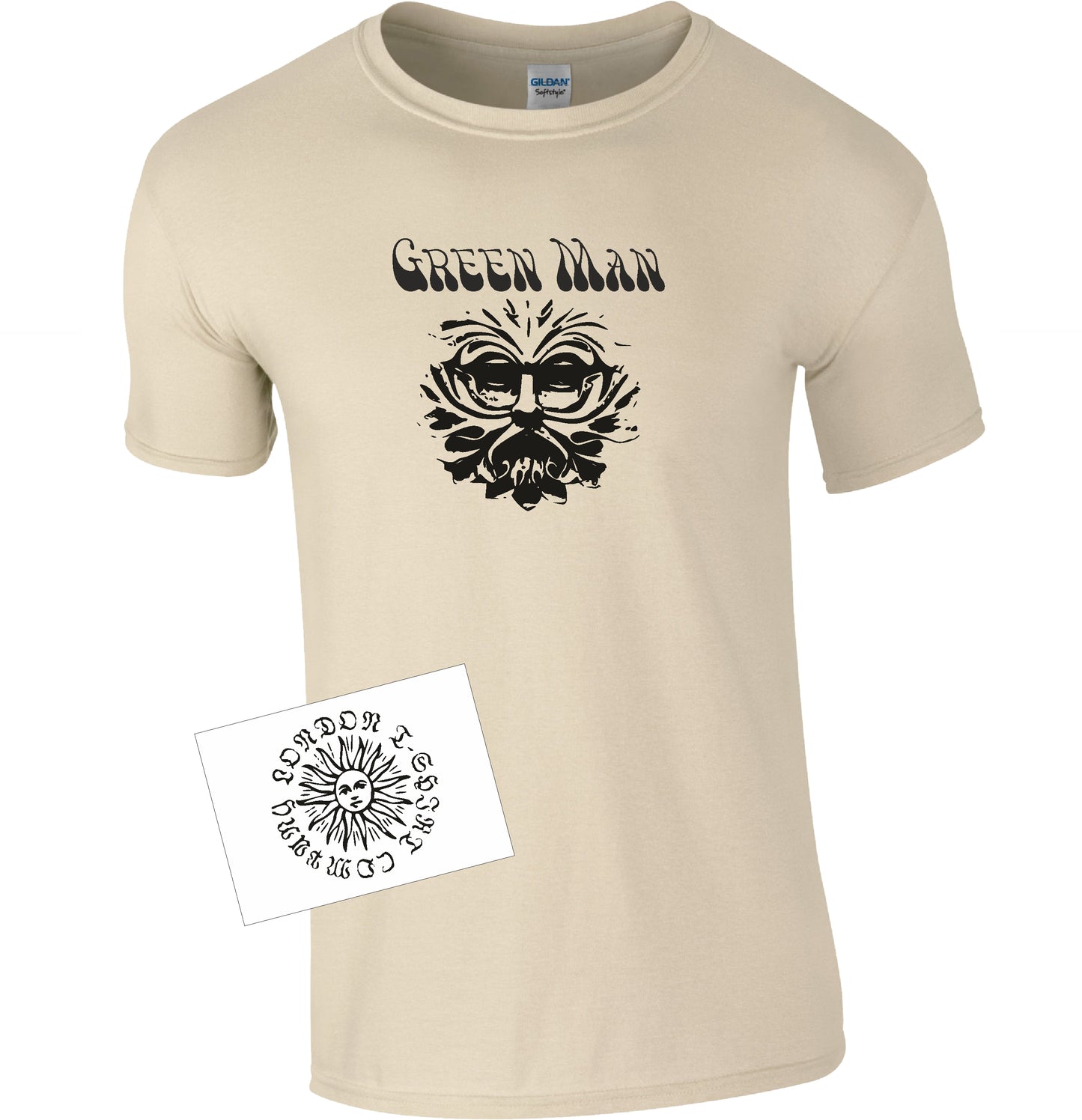 Green Man T-Shirt - Woodlands, Woodwose, Barleycorn, Folklore Symbol, Various Colours