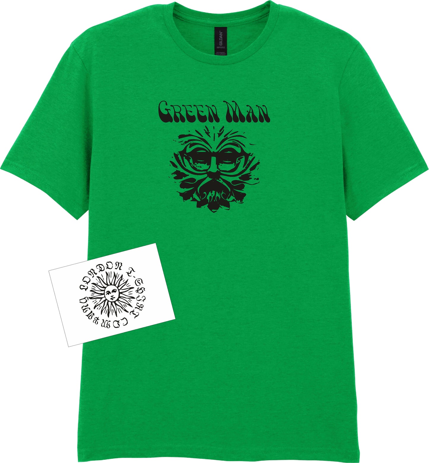 Green Man T-Shirt - Woodlands, Woodwose, Barleycorn, Folklore Symbol, Various Colours