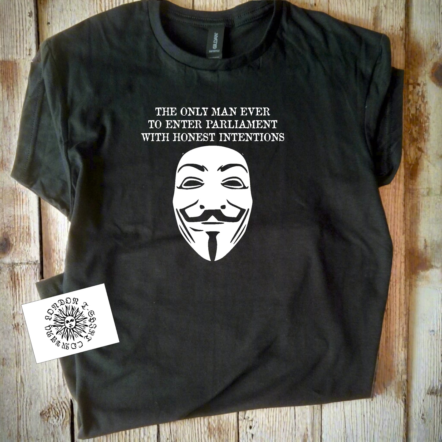 Guy Fawkes T-Shirt - Bonfire Night, Protest Tee, Fireworks, S-XXL