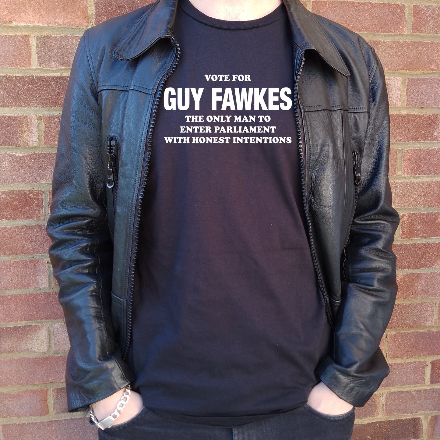 Vote For Guy Fawkes T-Shirt - Political Protest, Bonfire Night, S-XXL