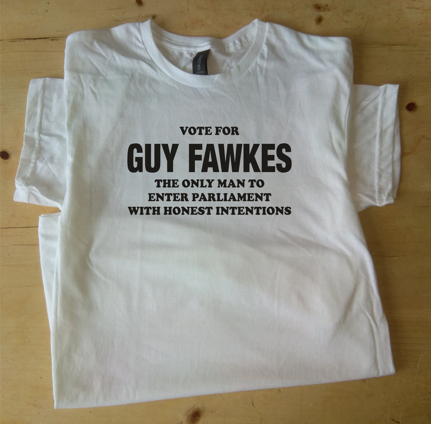 Vote For Guy Fawkes T-Shirt - Political Protest, Bonfire Night, S-XXL