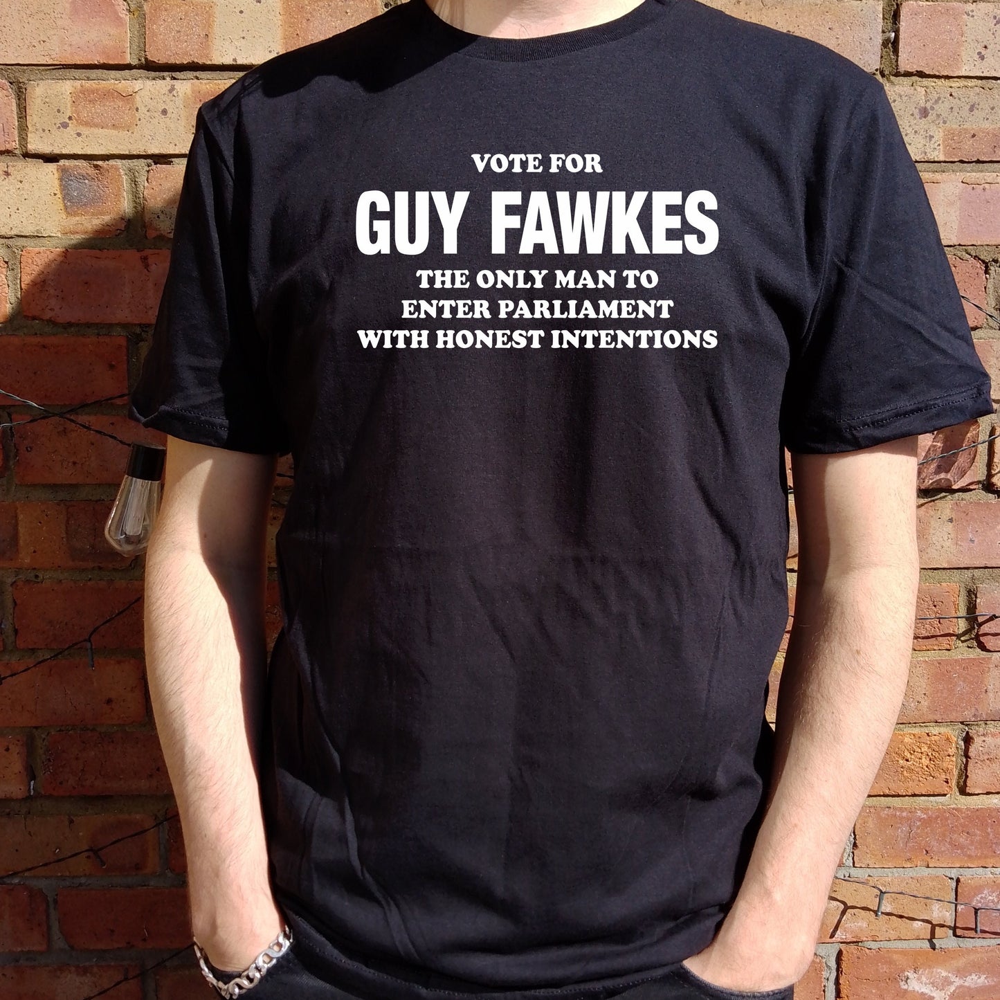 Vote For Guy Fawkes T-Shirt - Political Protest, Bonfire Night, S-XXL