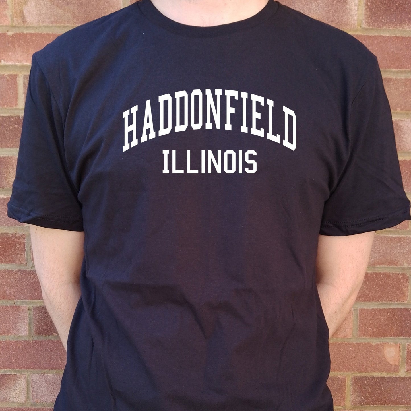 Haddonfield T-Shirt - Retro, Halloween, Fictional Illinois Town, Varsity, S-XXL
