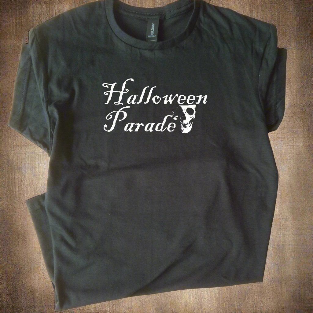 Halloween Parade T-Shirt - Skull, Ghosts, S-XXL