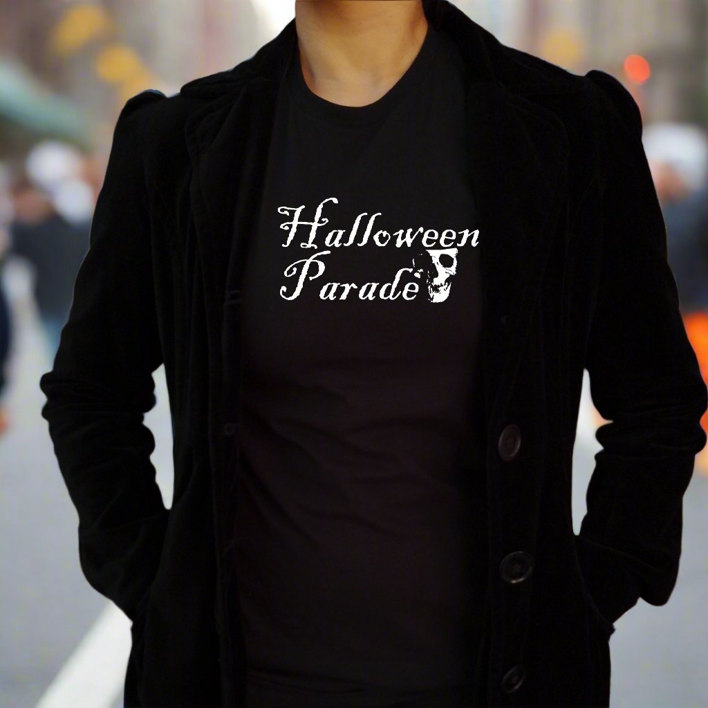 Halloween Parade T-Shirt - Skull, Ghosts, S-XXL