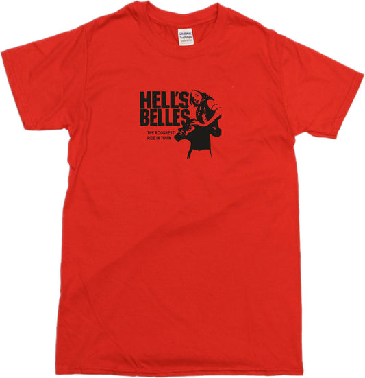 Hells Belles T-Shirt - 60s Cult Retro Biker Film, Various Colours