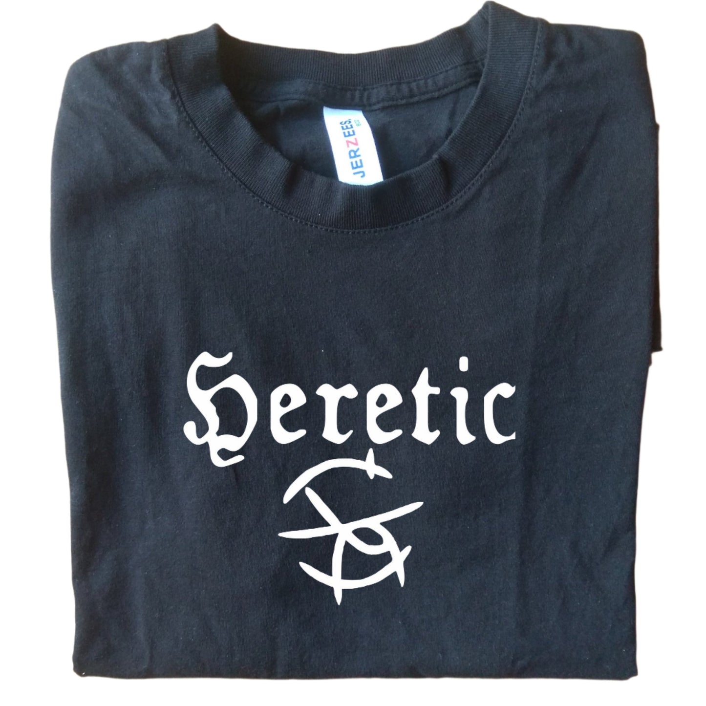 Heretic Organic Cotton T-Shirt - Mark Of Shame Symbol, Pagan, Punk, Rebel, S-XXL