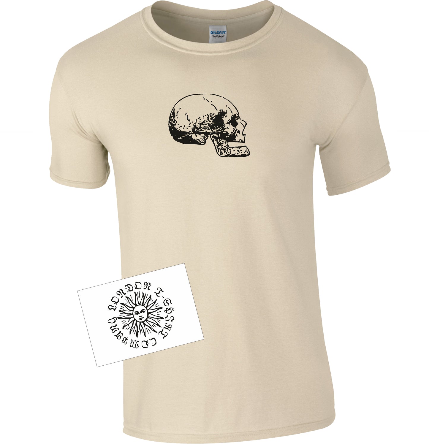 Human Skull T-Shirt - Cabinet of Curiosities, Gothic, Various Colours