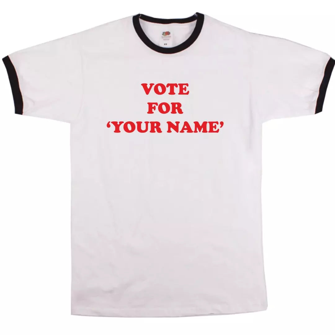Vote For Pedro T-Shirt - Custom Print, Add Name, Napoleon Dynamite, Indie, S-XXL