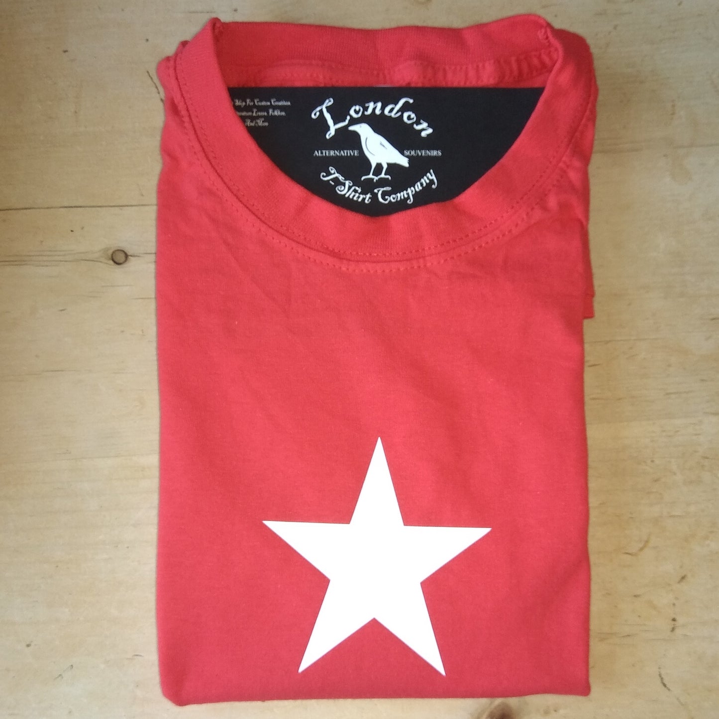 Star Print Red T-Shirt - Retro Punk, Sub Culture, Protest, S-XXL