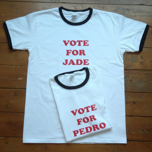 Vote For Pedro T-Shirt - Custom Print, Add Name, Napoleon Dynamite, Indie, S-3XL