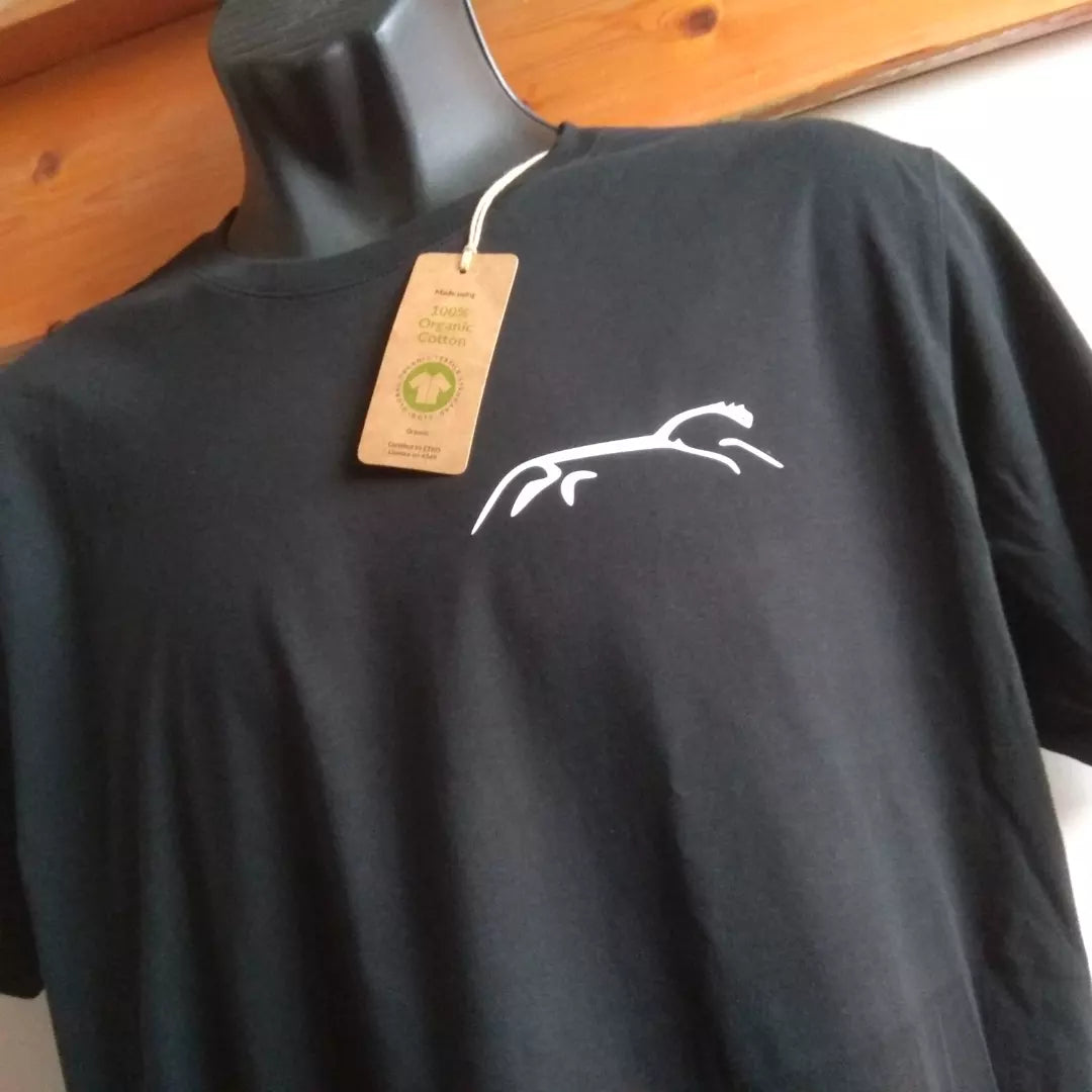 Uffington Horse T-Shirt - Folklore, Hill Figure, S-XXL, Organic Cotton