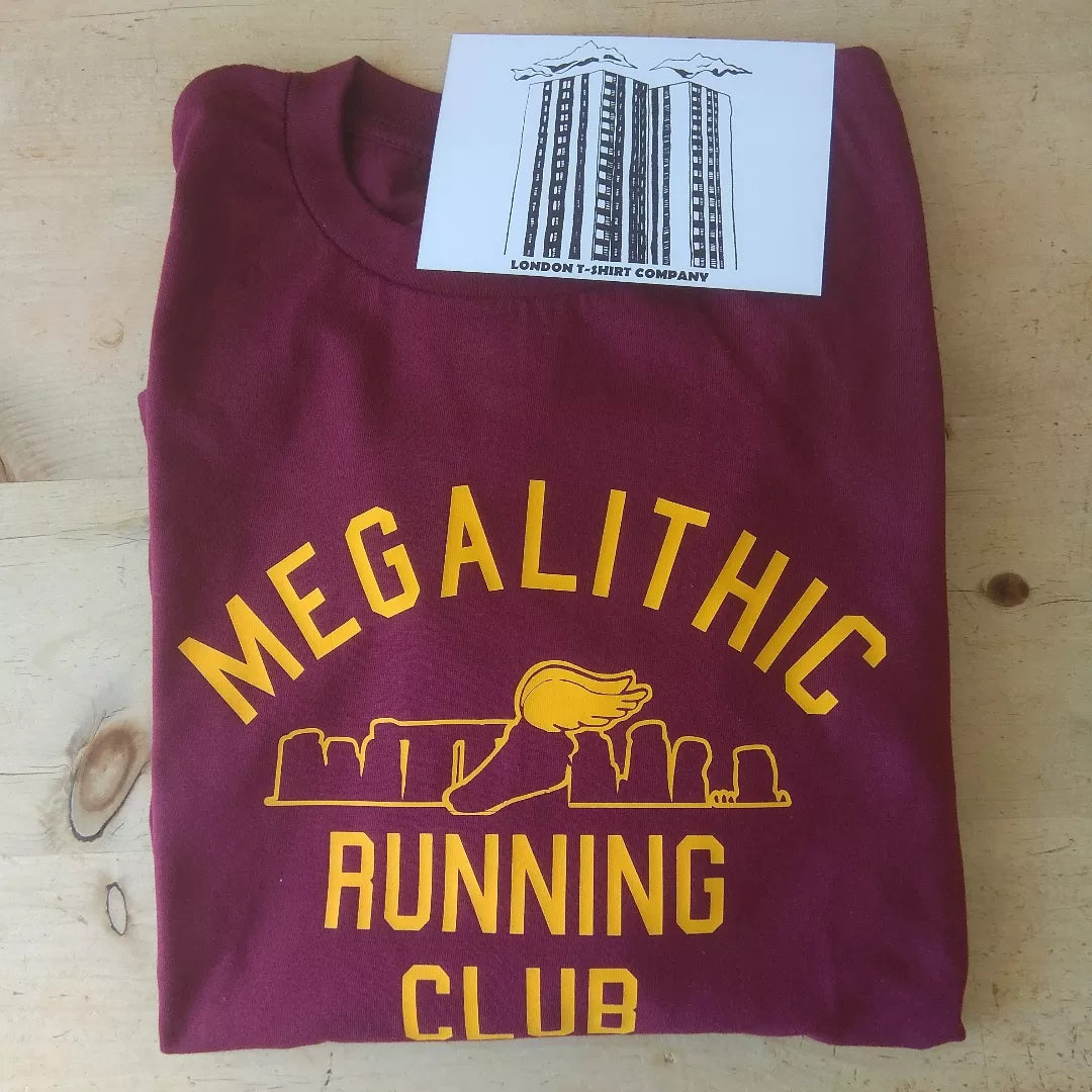 Megalithic Running Club T-Shirt - Stones, Stonehenge, Dolmen, Various Colours
