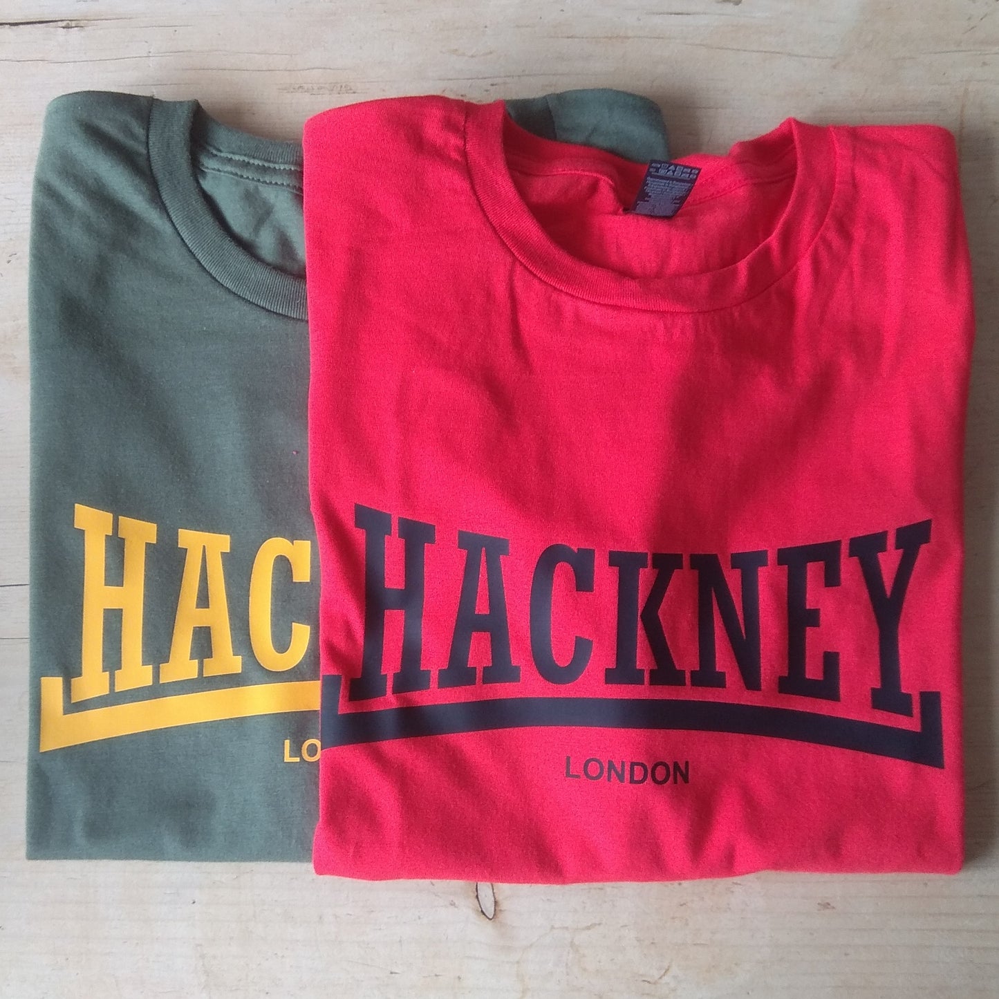 Hackney Souvenir T-Shirt - Retro, Boxing, Football Style, Personalised Custom Print Available, Various Colours