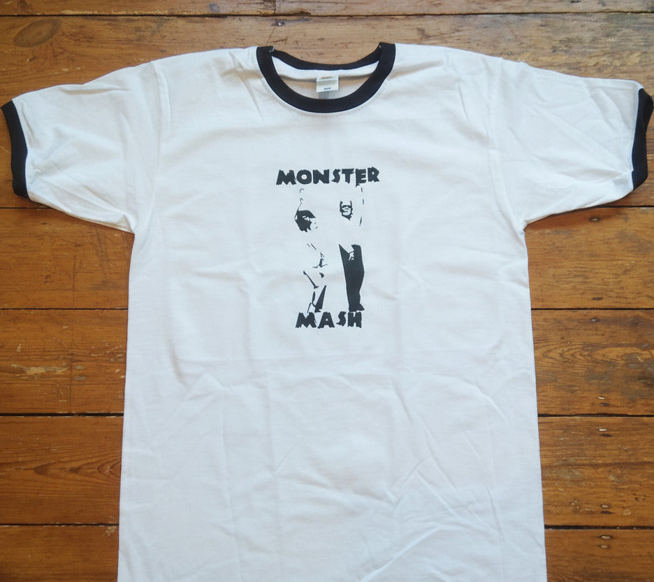 Frankenstein Ringer T-Shirt - Monster Mash, Retro Halloween, Various Colours
