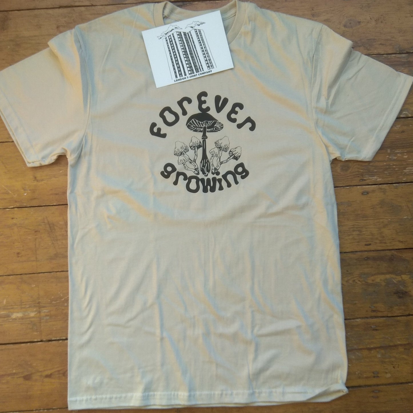 Mushrooms 'Forever Growing' T-Shirt - Nature, Folk, Mycology, Various Colours