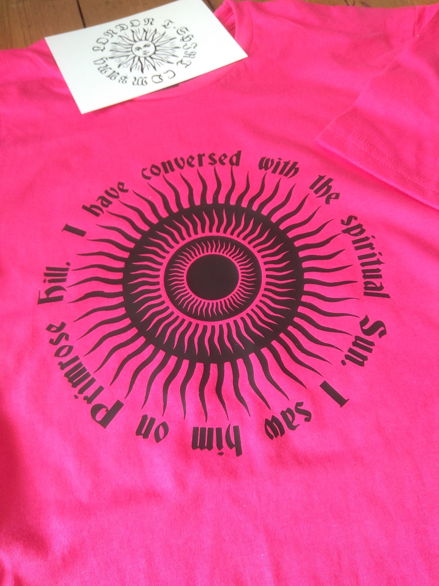 Primrose Hill Sun T-Shirt - William Blake Inspired Souvenir Top, Various Colours