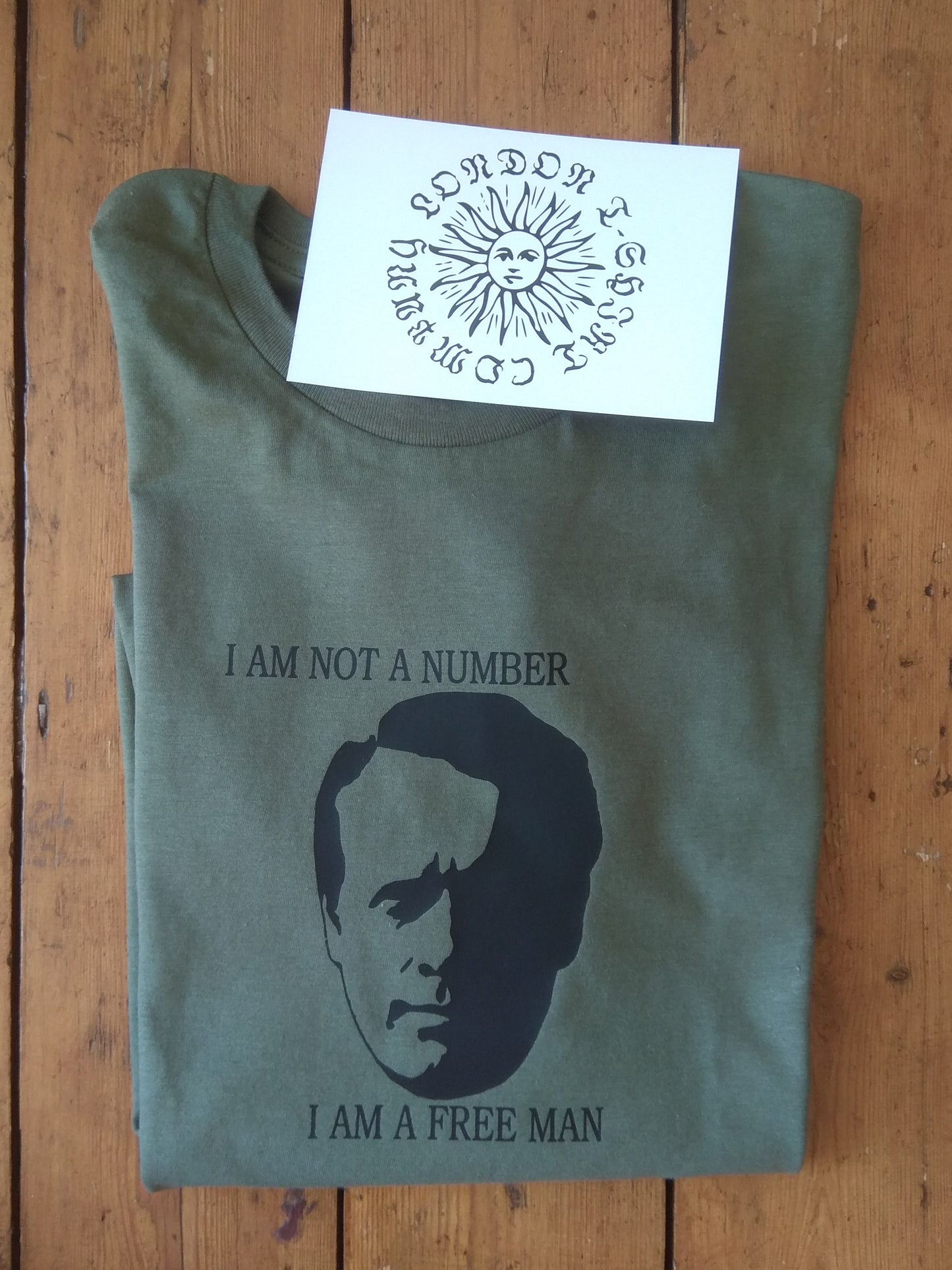 The Prisoner T-Shirt - 'I Am Not A Number', Cult British Tv Series, Number 6, Various Colours