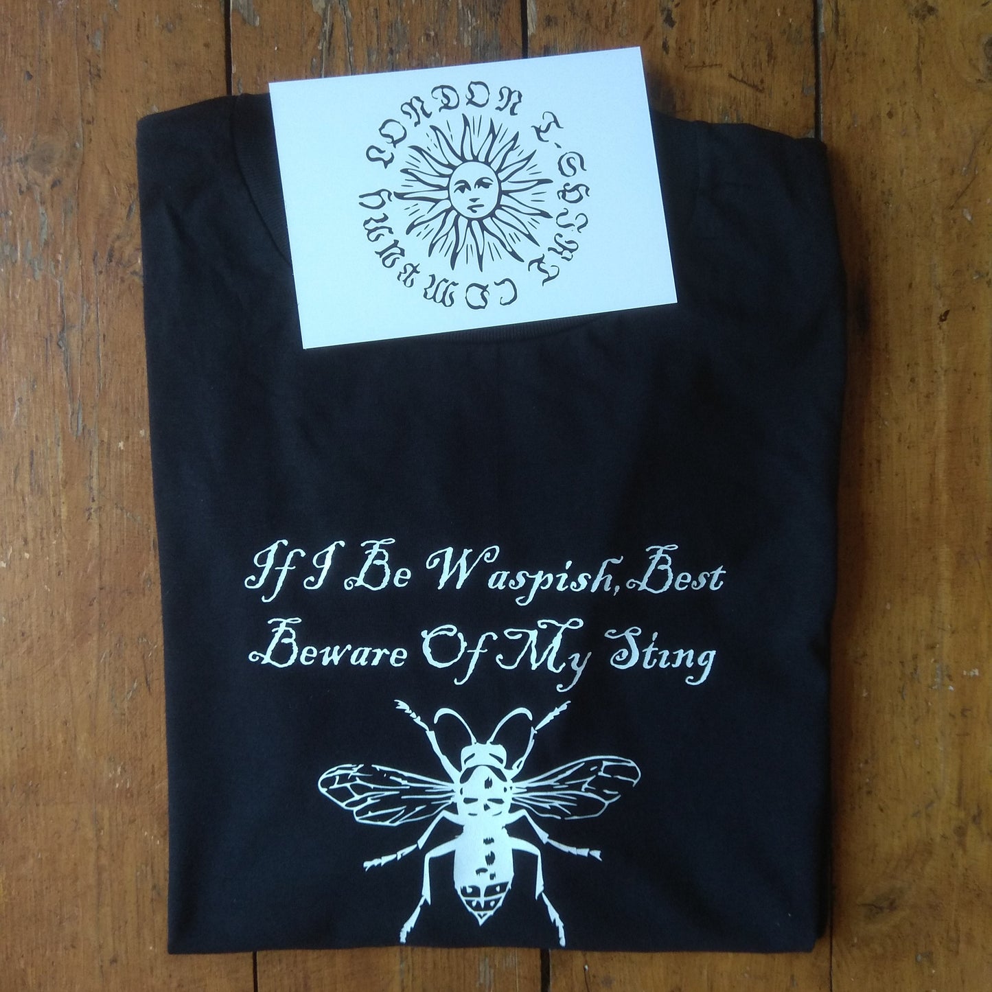 Shakespeare 'Wasp' T-Shirt - The Taming of the Shrew, Waspish Quote, Various Colours