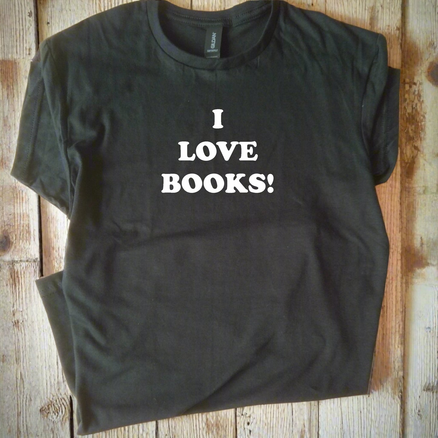 I Love Books T-Shirt - Inspired By The Cult 90's Comedy Black Books, As Worn In The First Season, S-XXL