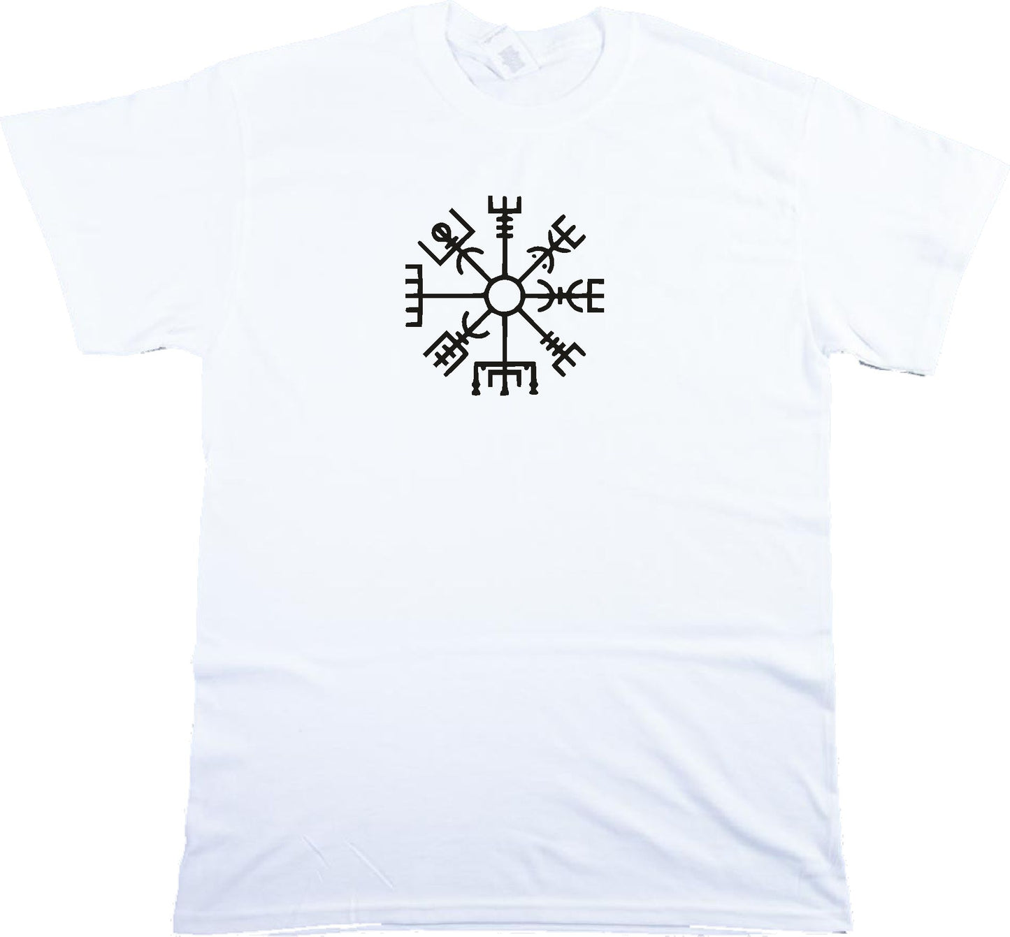 Viking Symbol T-shirt - Icelandic Magical Stave 'Vegvísir', Nordic, Various Cols