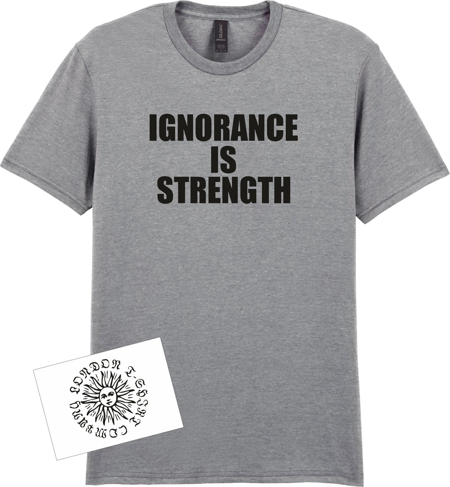 Ignorance Is Strength T-Shirt - George Orwell 1984, Protest Top, Various Colours