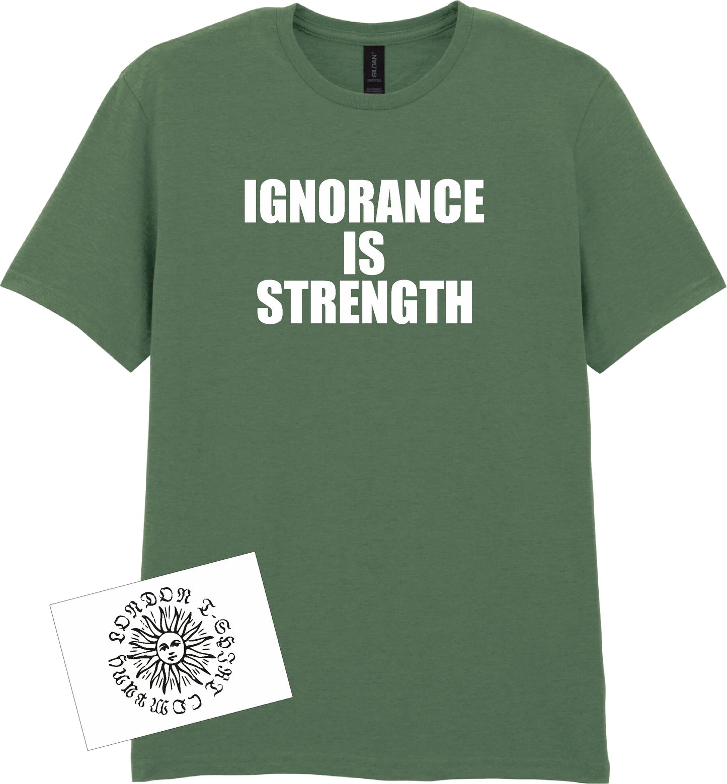 Ignorance Is Strength T-Shirt - George Orwell 1984, Protest Top, Various Colours