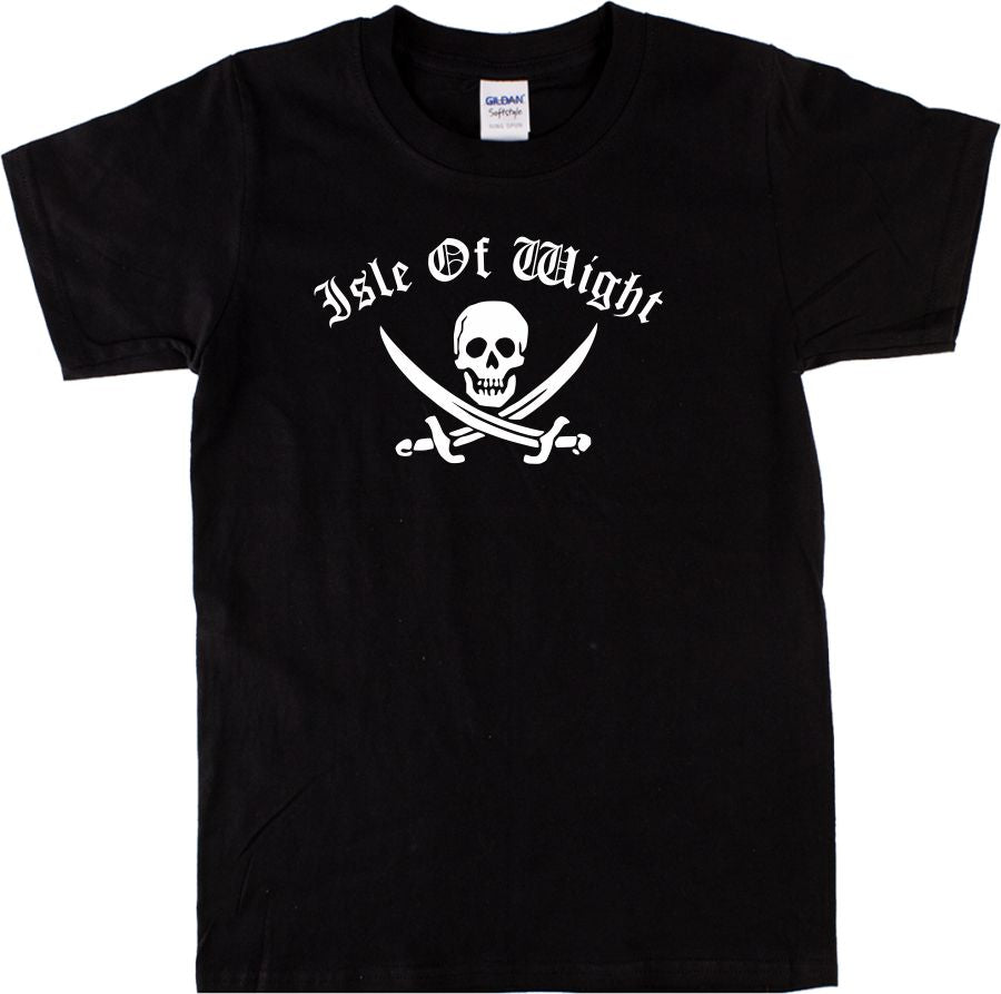 Isle Of Wight T-Shirt - UK, Souvenir, Skull, Island, S-XXL