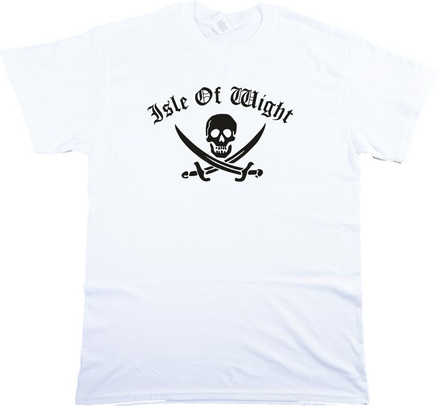 Isle Of Wight T-Shirt - UK, Souvenir, Skull, Island, S-XXL