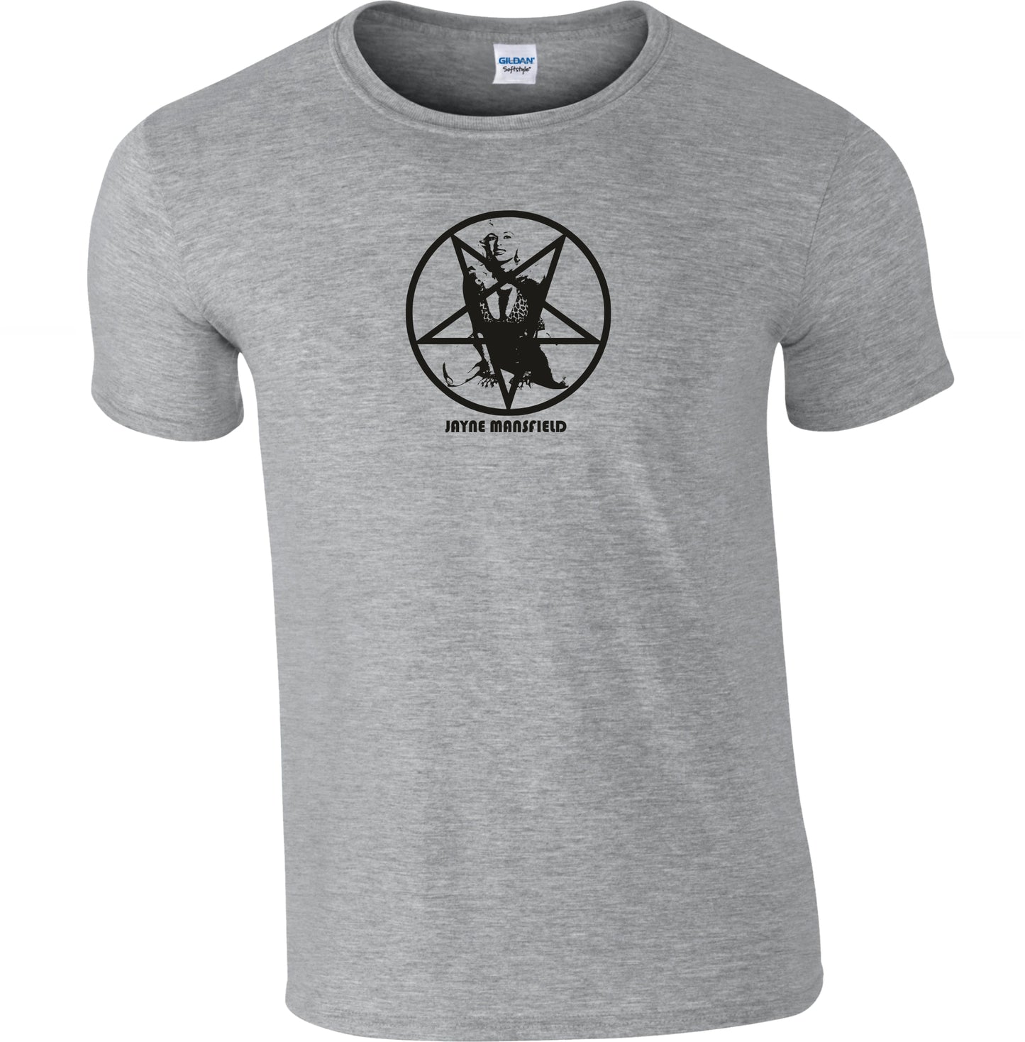 Jayne Mansfield T-Shirt - Pentagram, Occult Hollywood, Various Colours