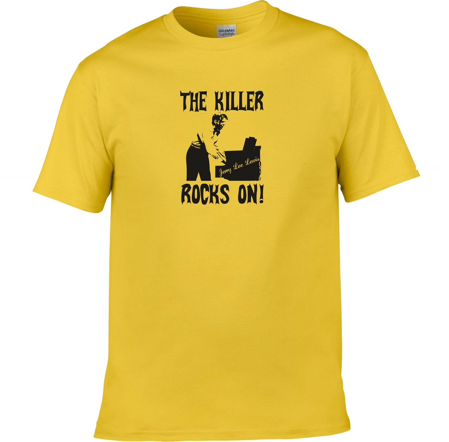 Jerry Lee Lewis "The Killer Rocks On!" T-Shirt - Rock'n'Roll, 1950s Various Colours