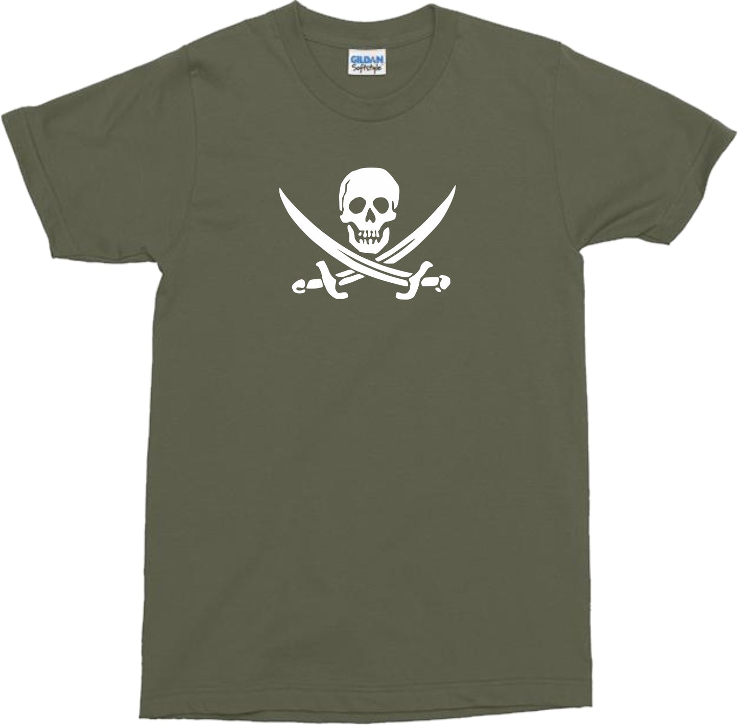 Jolly Roger Skull T-Shirt - Pirate, Various Colours, S-XXL