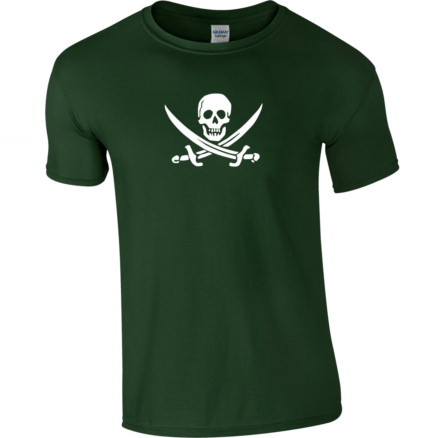 Jolly Roger Skull T-Shirt - Pirate, Various Colours, S-XXL