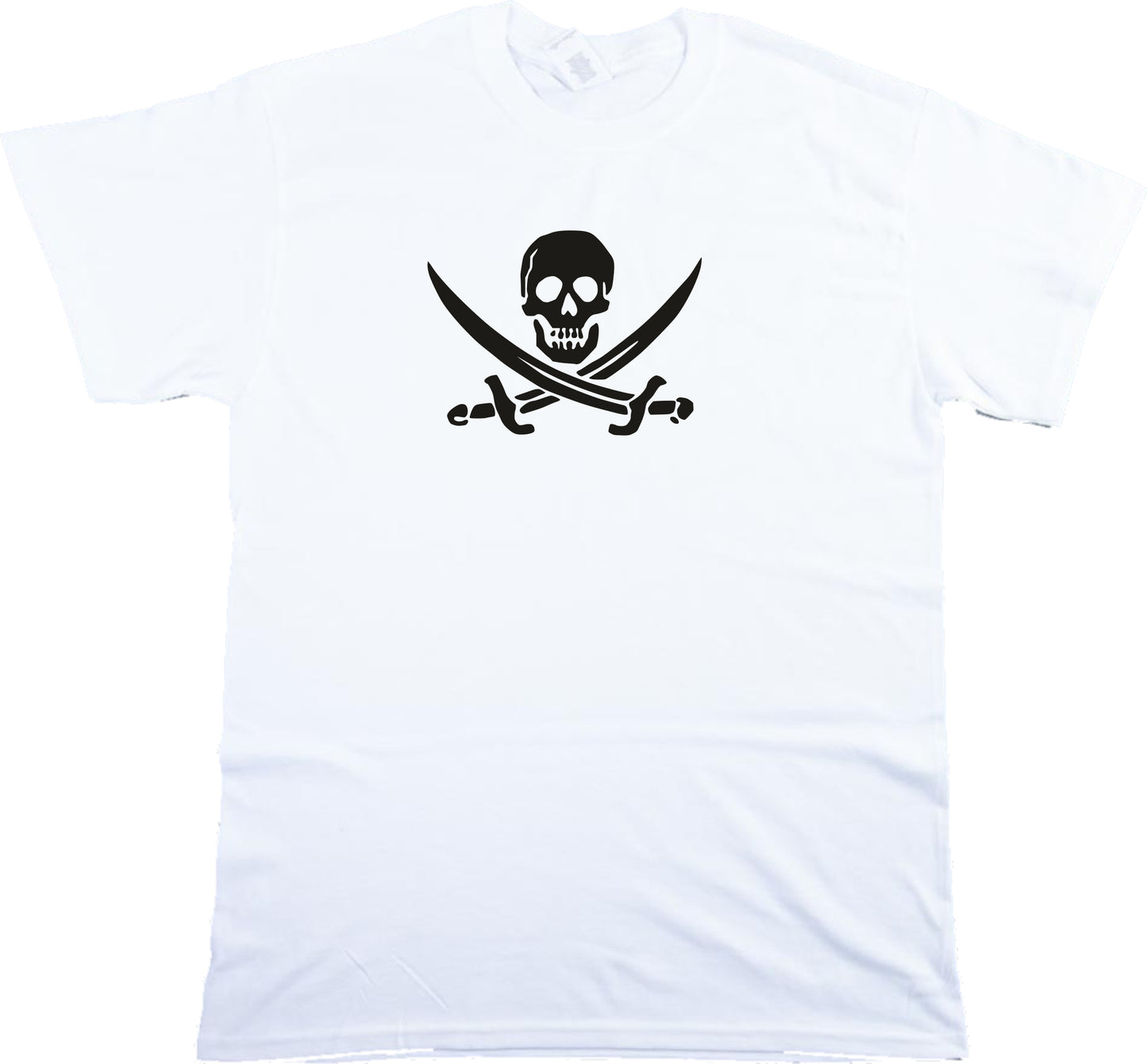 Jolly Roger Skull T-Shirt - Pirate, Various Colours, S-XXL