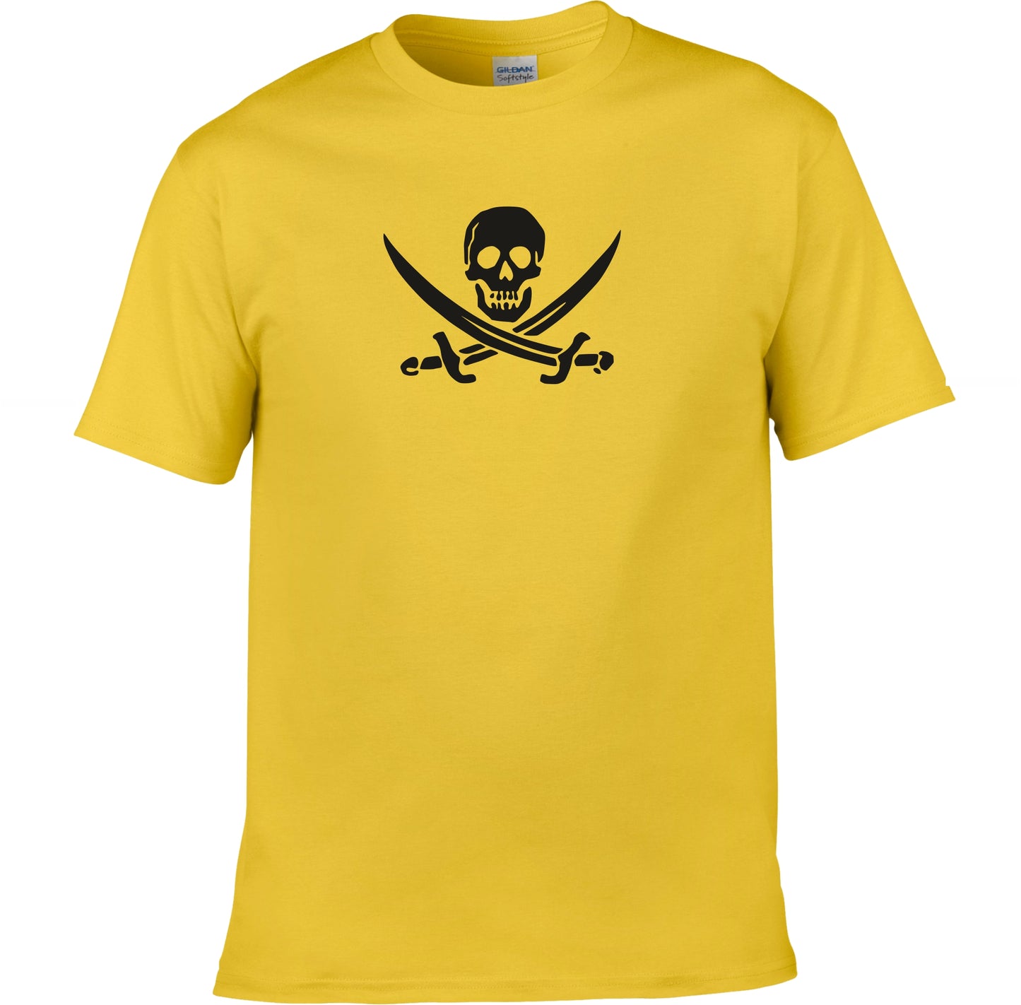 Jolly Roger Skull T-Shirt - Pirate, Various Colours, S-XXL