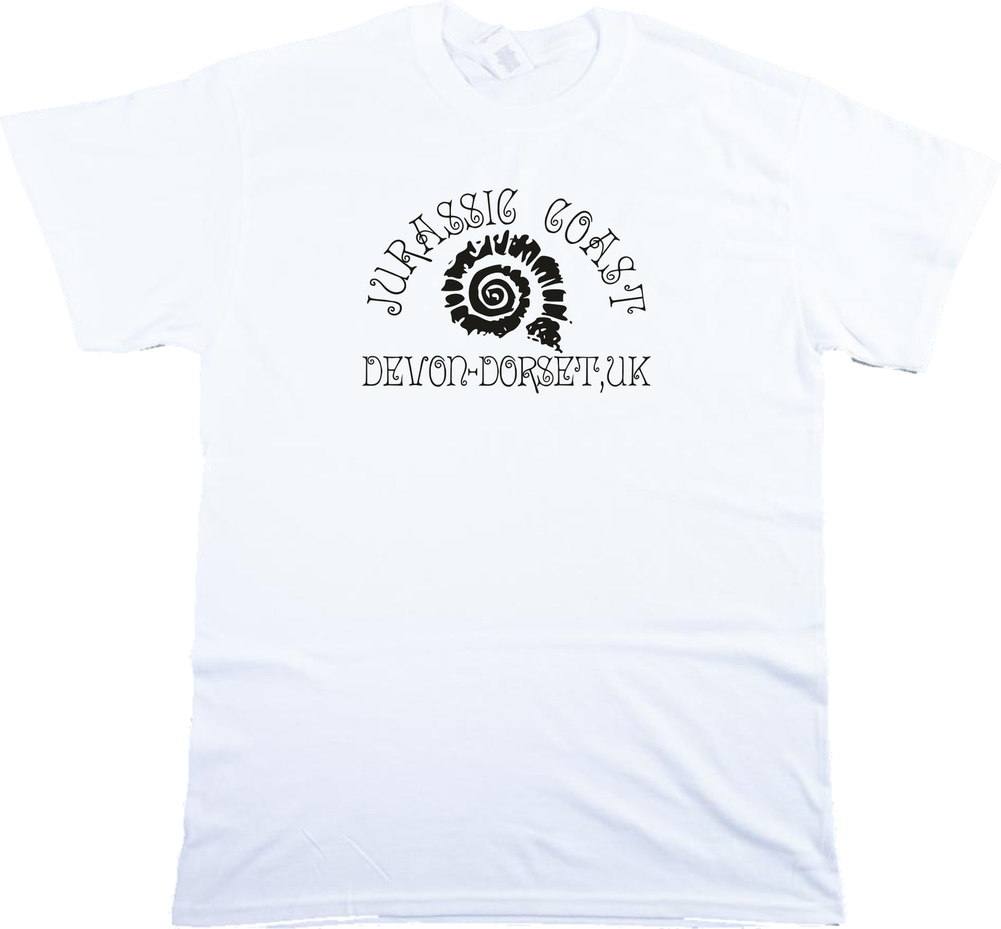 Jurassic Coast Souvenir T-Shirt - Dorset - Devon, Fossils, Various Colours
