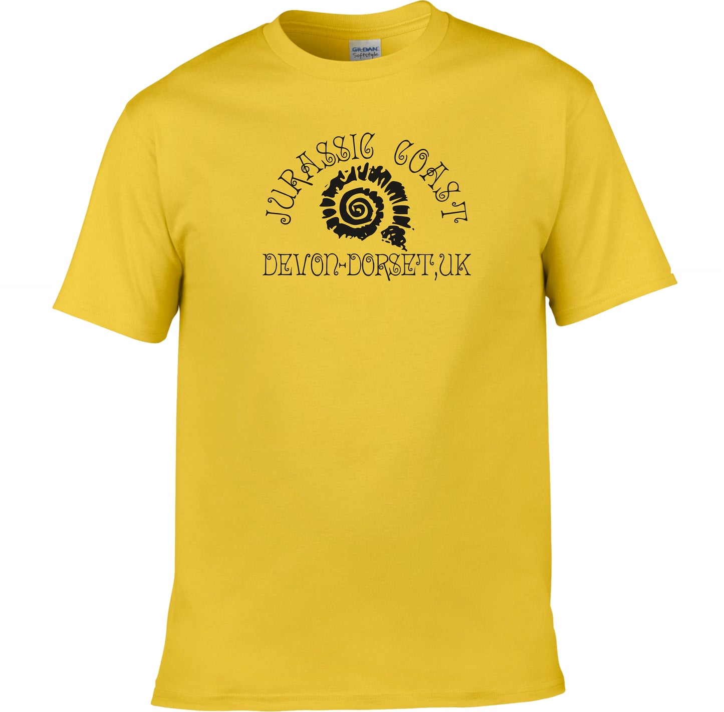 Jurassic Coast Souvenir T-Shirt - Dorset - Devon, Fossils, Various Colours