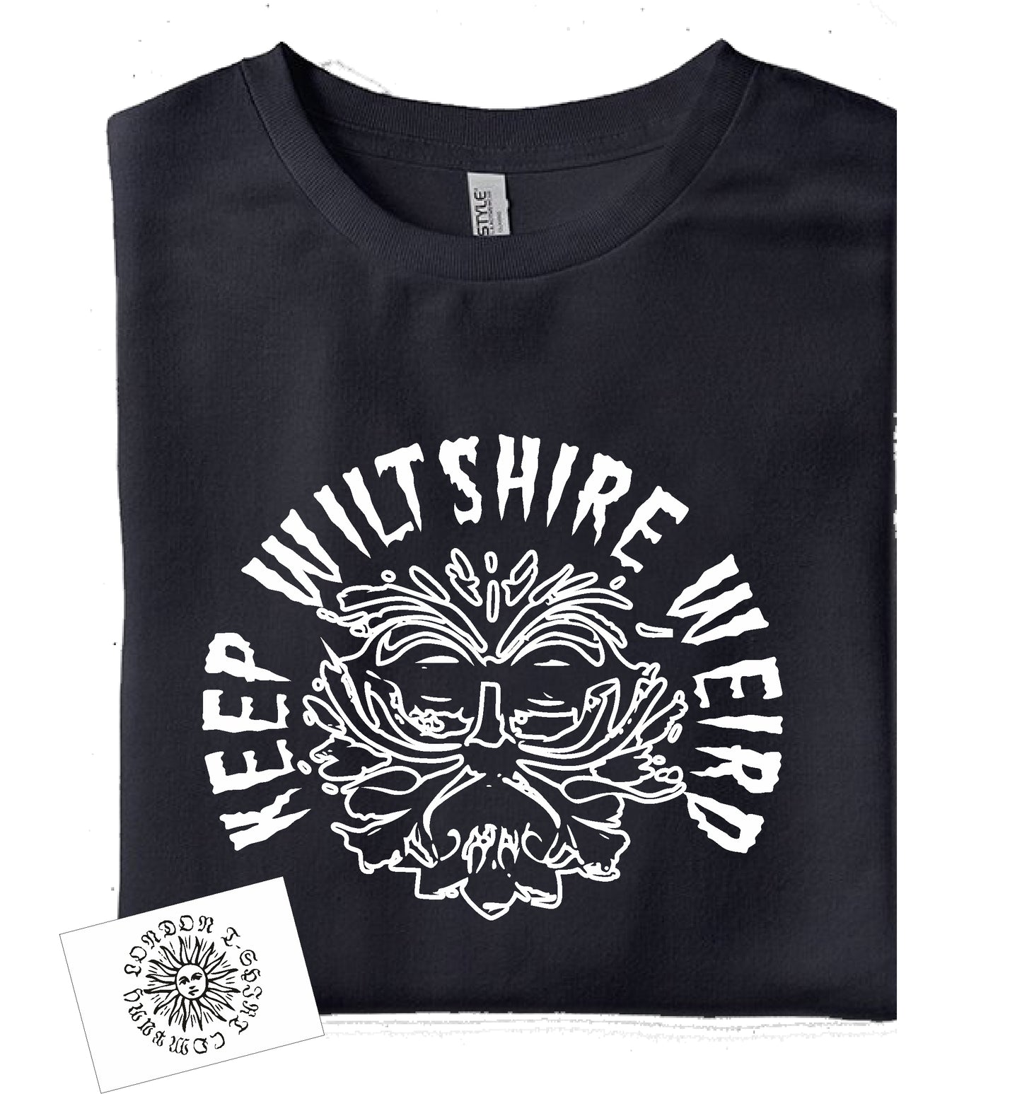 Keep Wiltshire Weird T-Shirt: Strange Folklore Gift, Fun Souvenir, Various Colours