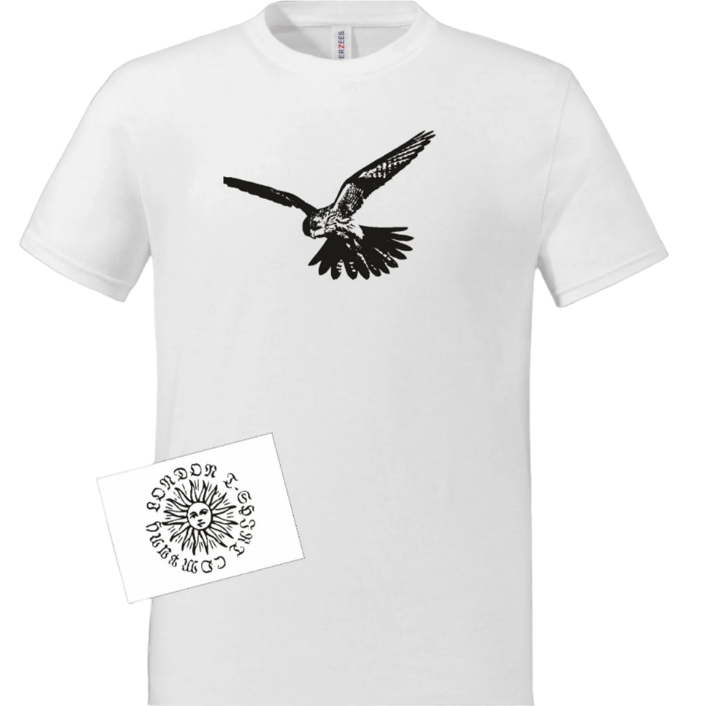 Kestrel T-Shirt - Organic Cotton, Bird Gift Top, Kes, Various Colours
