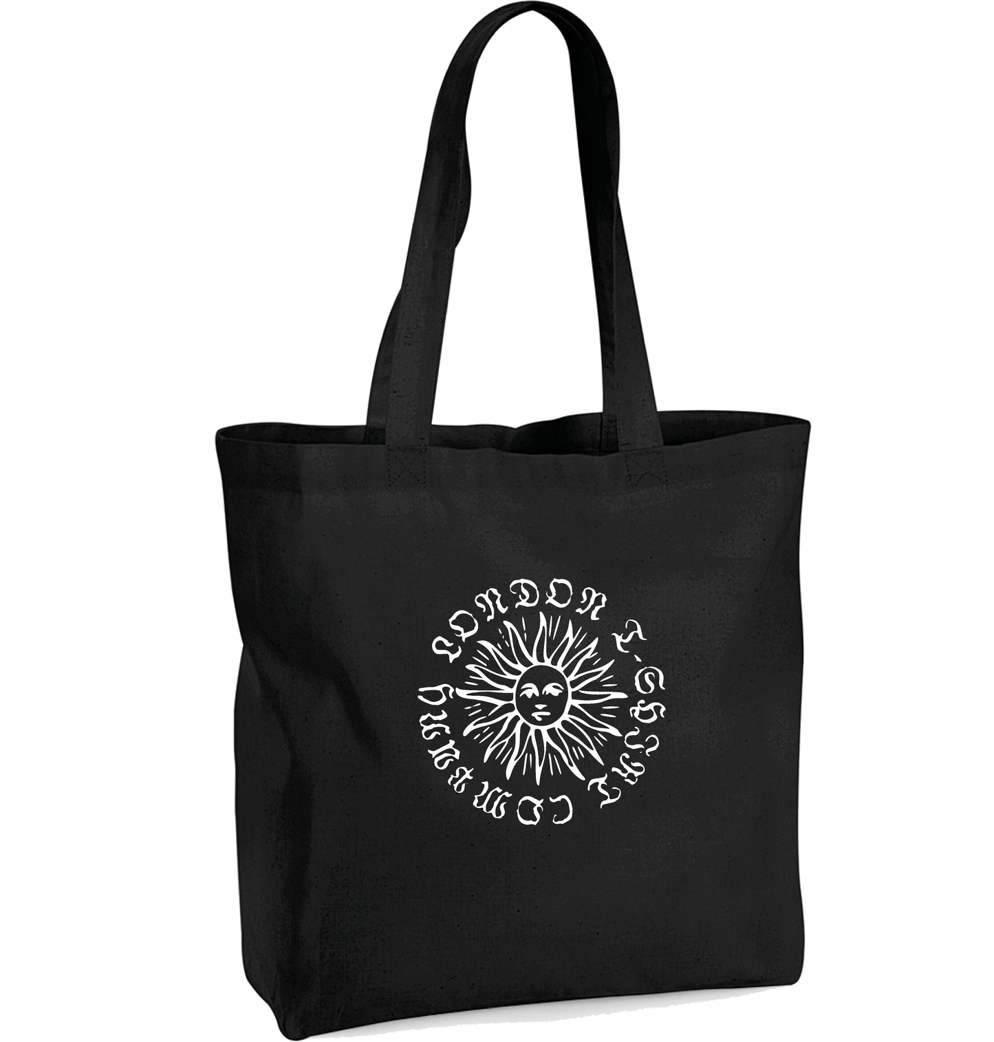 London T-Shirt Company Organic Cotton Tote Bag - Sun Design
