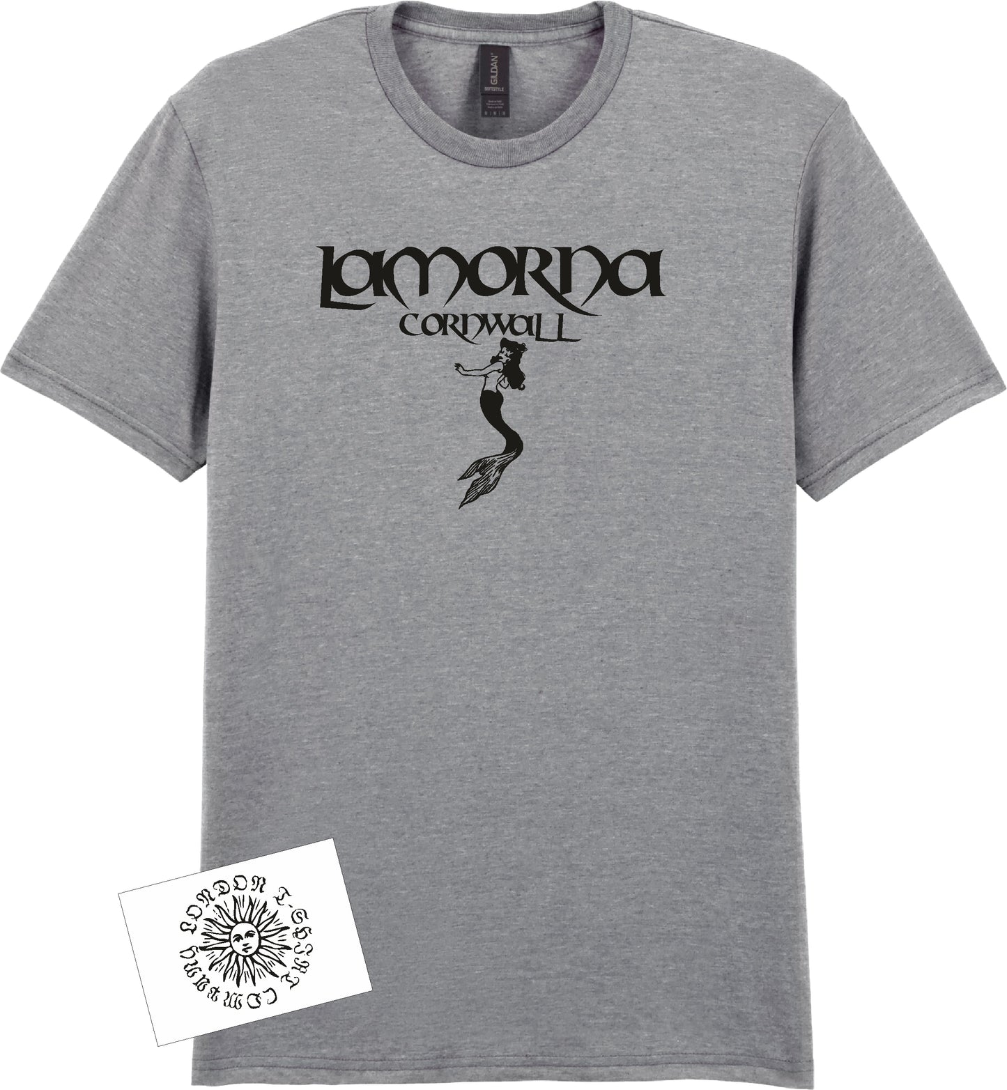 Lamorna T-Shirt: Mermaid's Rock Souvenir, Cornwall Folklore, Mythology Gift, Various Colours