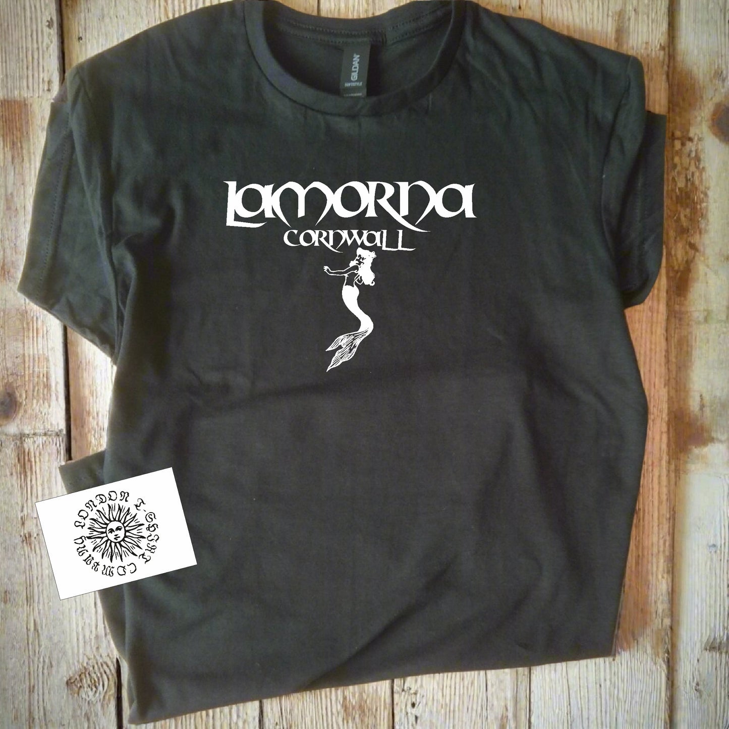 Lamorna T-Shirt: Mermaid's Rock Souvenir, Cornwall Folklore, Mythology Gift, Various Colours