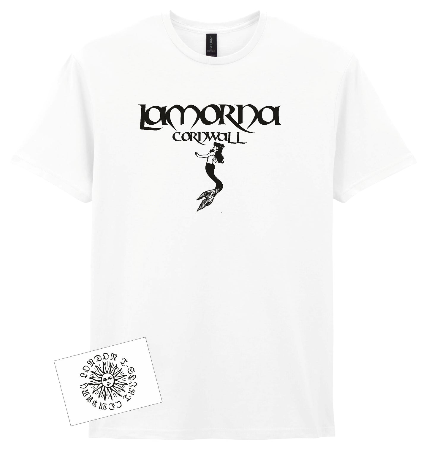Lamorna T-Shirt: Mermaid's Rock Souvenir, Cornwall Folklore, Mythology Gift, Various Colours