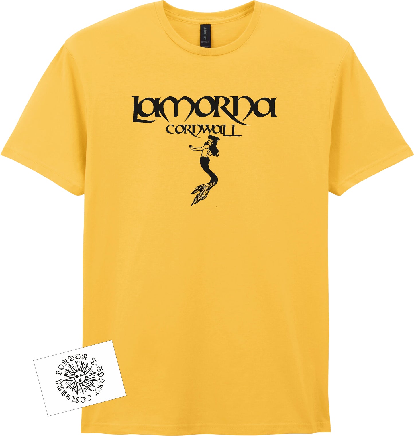 Lamorna T-Shirt: Mermaid's Rock Souvenir, Cornwall Folklore, Mythology Gift, Various Colours