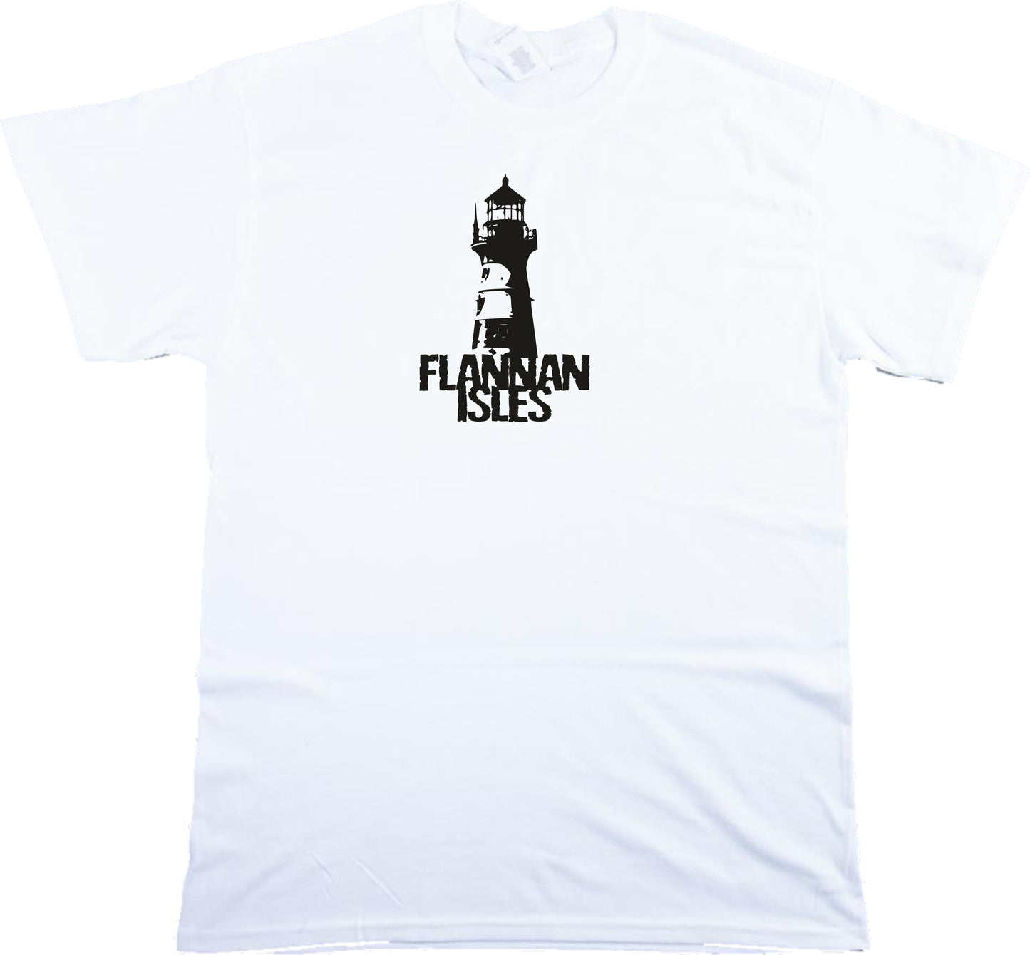 Flannen Isles Lighthouse T-Shirt - Scottish Lore, Various Colours