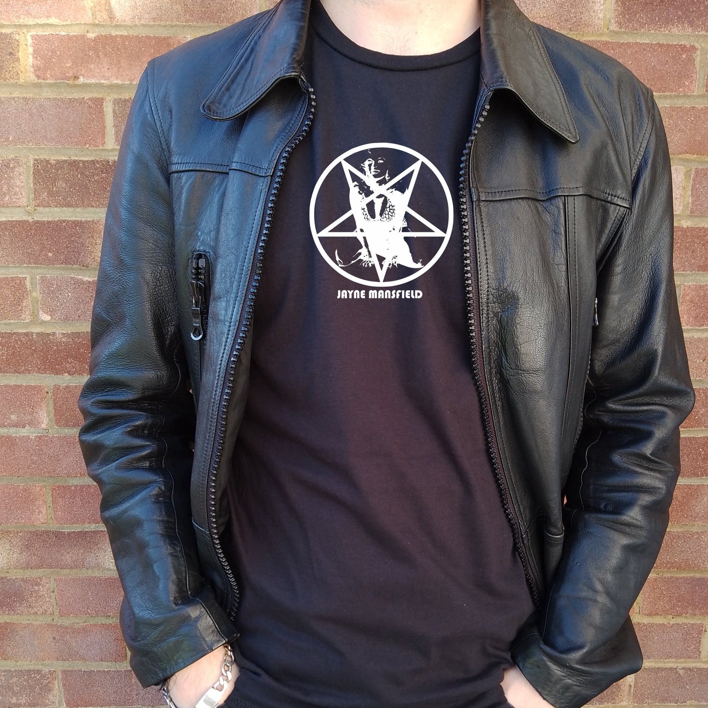 Jayne Mansfield T-Shirt - Pentagram, Occult Hollywood, Various Colours